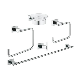 ESSENTIALS CUBE КОМПЛЕКТ АКСЕСОАРИ ЗА БАНЯ 5 В 1 (40758001)