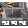 Кухненска мивка SilicaTec бетоново сиво