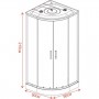ХИДРОМАСАЖНА ДУШ КАБИНА БРИЛЯНТ ICSH 998 NEW EASY ASSEMBLE