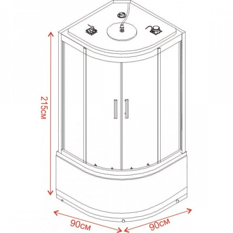 ХИДРОМАСАЖНА ДУШ КАБИНА LILY ICSH 8179B NEW EASY ASSEMBLE