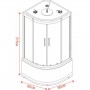 ХИДРОМАСАЖНА ДУШ КАБИНА LILY ICSH 8179B NEW EASY ASSEMBLE