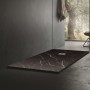 Поддушово корито 80х120 черен мрамор MARBLE TEXTURE ICST 12080MB-1