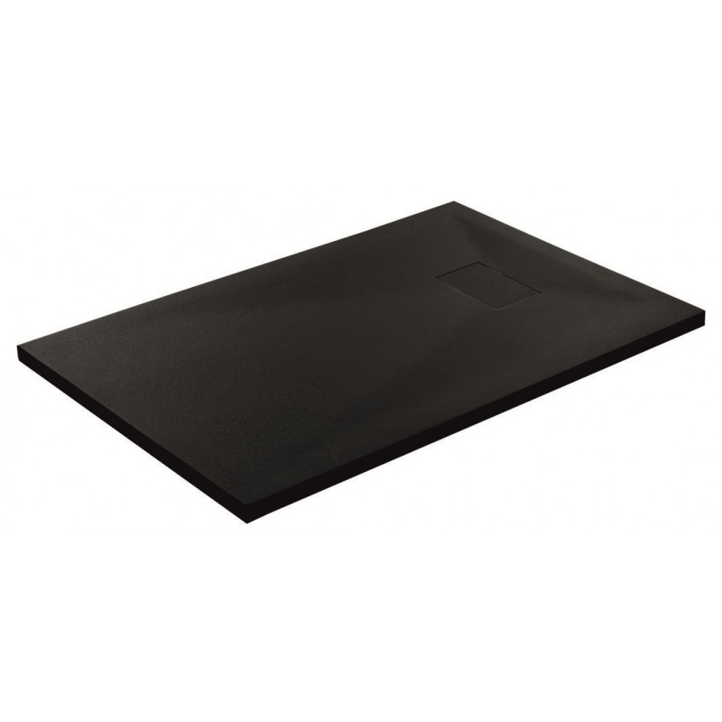 Поддушово корито 80х160 черен мат, ROUGH STONE ICST 16080RS-2