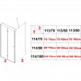 Стационарен параван за баня ICS 113TR/70 NANO