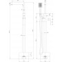 Месингов смесител за вана ICL 8215GOLD