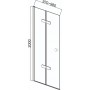 Параван за баня ICS 114G/100 NANO
