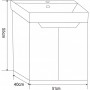 PVC долен шкаф за баня ICP 5155