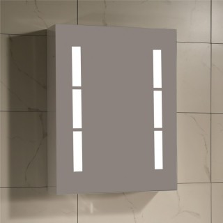 Огледален PVC шкаф с LED осветление ДИВНА ICMC 5014-65