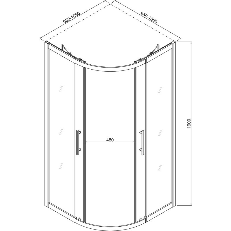 Душ кабина ICS 788FC ROUND