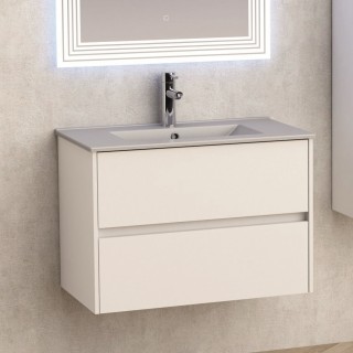 ДОЛЕН ШКАФ ЗА БАНЯ ICP 7955 + МИВКА ICC 8066G СИВ MAT