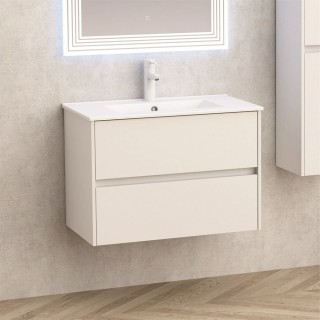 ДОЛЕН ШКАФ ЗА БАНЯ ICP 7955 + МИВКА ICC 8066MW БЯЛ MAT