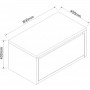 PVC шкаф за баня ICP 4540-80
