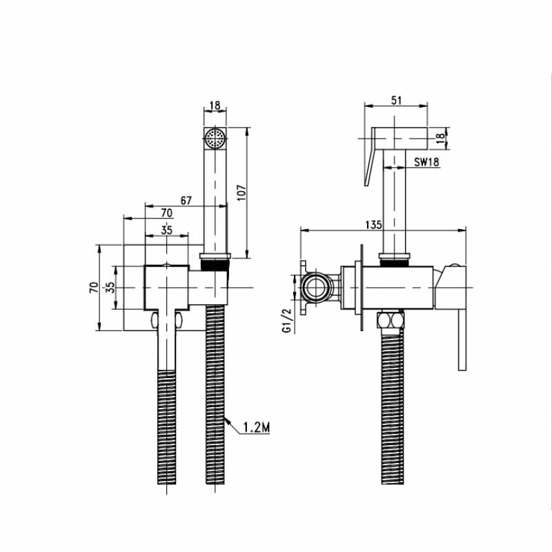 Месингов смесител за вграждане ICF 3313GG