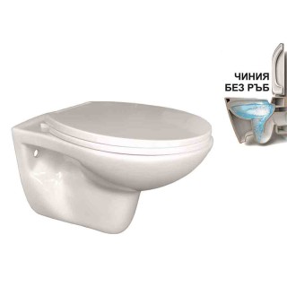 Конзолна тоалетна чиния ICC 5335 RIMLESS