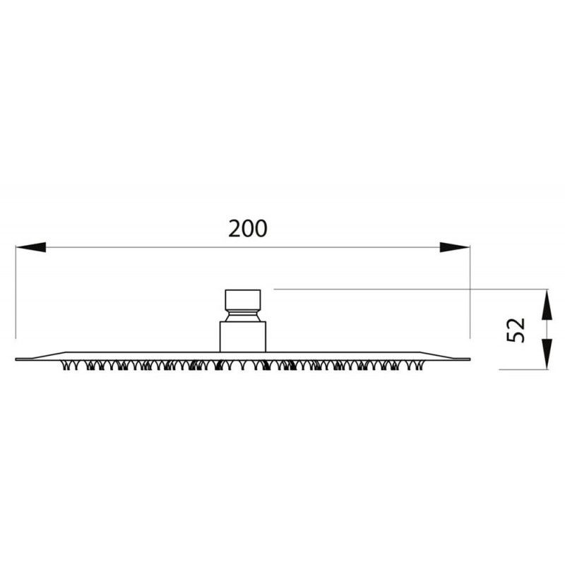 Душ пита H13801-RS S/S 304 Розово злато Ø200