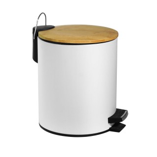 Кошче за отпадъци 5л BAMBOO 1555 БЯЛ МАТ