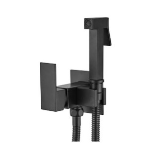 СМЕСИТЕЛ С ХИГИЕНЕН ДУШ ARES MATT BLACK - AQUAGRIF