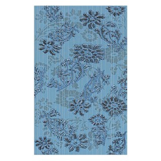 Decorado Vivel Celeste - 25x40 сини декорни плочки с флорални елементи