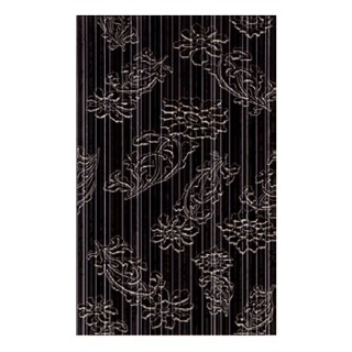 Decorado Vivel Negro - 25x40 черни декорни плочки с флорални елементи