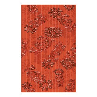 Decorado Vivel Rojo - 25x40 червени декорни плочки с флорални елементи