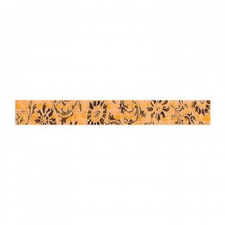 Listelo Vivel Naranja - 5x40 оранжеви фризове с флорални елементи