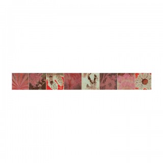 Listelo Square Rojo - 5x50 червени фризове