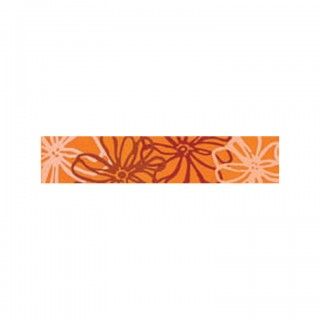 Listelo Fly Naranja - 5х25 оранжеви фризове с цветни елементи