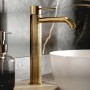 ВИСОК СМЕСИТЕЛ ЗА УМИВАЛНИК DIAMOND BRUSHED GOLD NR251901АBG