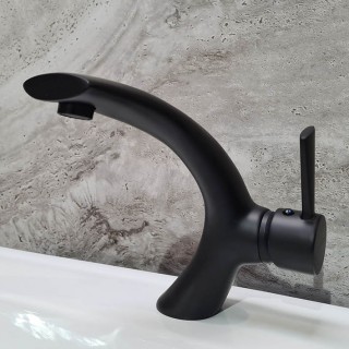 Стоящ смесител за баня Speciale black mat