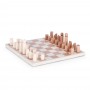Декоративен шахматен комплект FORTUNE NAT-WH, 35,5x35,5 см