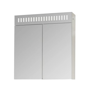 Горен PVC шкаф за баня с LED огледало Дона