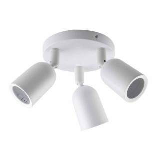 Тройно бяло пластмасово тяло LED луни IP20 MAX-10W