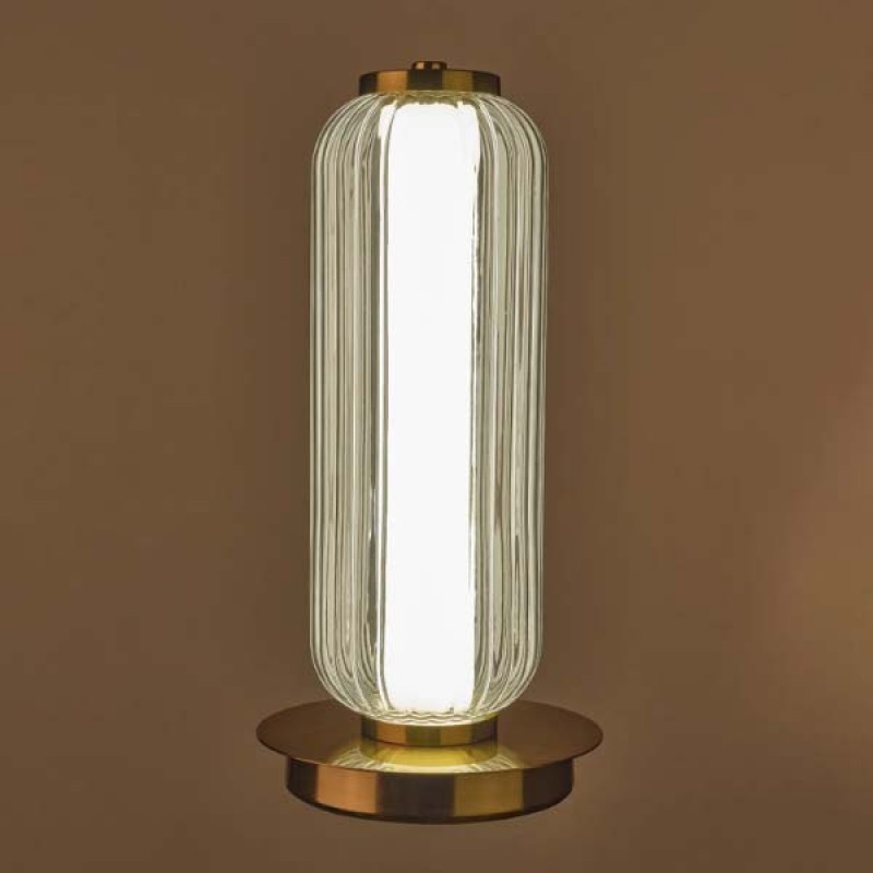 Настолна лампа Cronus в матирано злато, LED 15W, 4000K