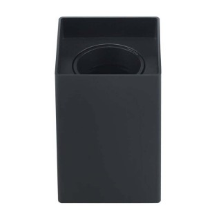 Черно квадратно осветително тяло GU10, IP20, макс. 10W