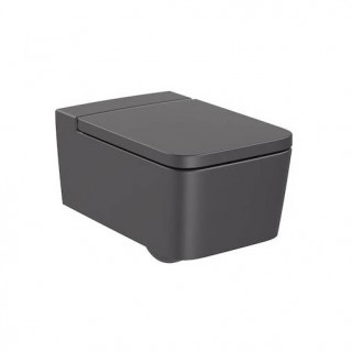 SQUARE Oкачена тоалетна с хоризонтално оттичане Onyx