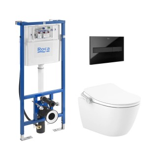Комплект тоалетна In-Wash Ona със седалка с подгряване + вградено казанче DUPLO SMART
