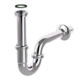 TUBULAR CHROME тръбен сифон за мивка, INOX