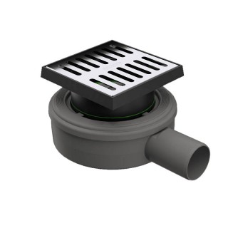 Подов сифон 10х10 см, ф40мм, H48mm, Micro Drain