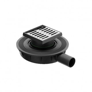 Подов сифон ф40мм, H45мм, 10х10 см, Mini Drain