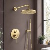 Душ комплект за вграждане DIAMOND BRUSHED GOLD
