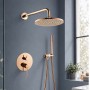 Душ комплект за вграждане DIAMOND ROSE GOLD HG83408