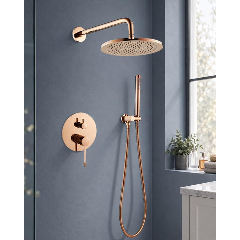 Душ комплект за вграждане DIAMOND ROSE GOLD HG83408