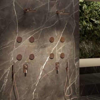 Душ комплект за вграждане PVD Copper Bronze