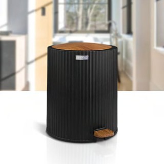 Кръгъл кош с педал за баня OKY-453-3