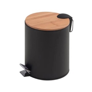 Кошче за баня 3 L KENTA BAMBOOM, Черен мат