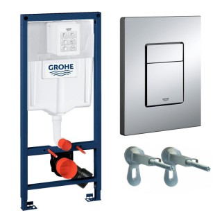 Комплект за WC Rapid SL 3 в 1 - структура, бутон и окачване GROHE