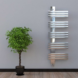 Дизайнерска алуминиева лира за баня Guardian L Chrome 450x1300