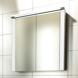 Водоустойчив шкаф за баня с огледало с LED осветление - PURE 55