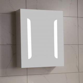 Огледален PVC шкаф с LED осветление АЛОРА ICMC 4514-55