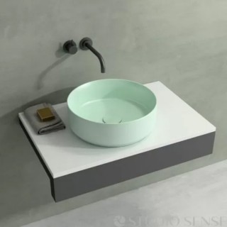 Кръгъл умивалник за монтаж върху плот INFINITY Mint